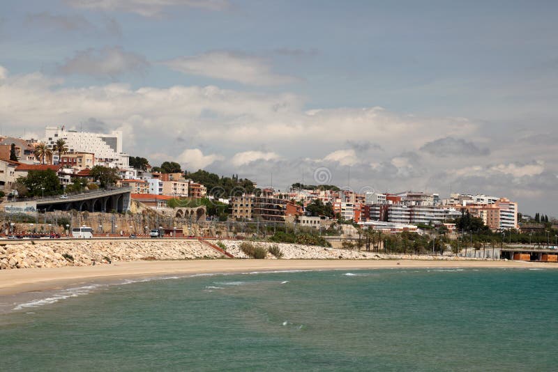 Miracle Beach in Tarragona, Spain Editorial Stock Photo Image of