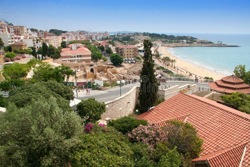 Tarragona coast, Spain, stock photo. Image of mediterranean 15531520