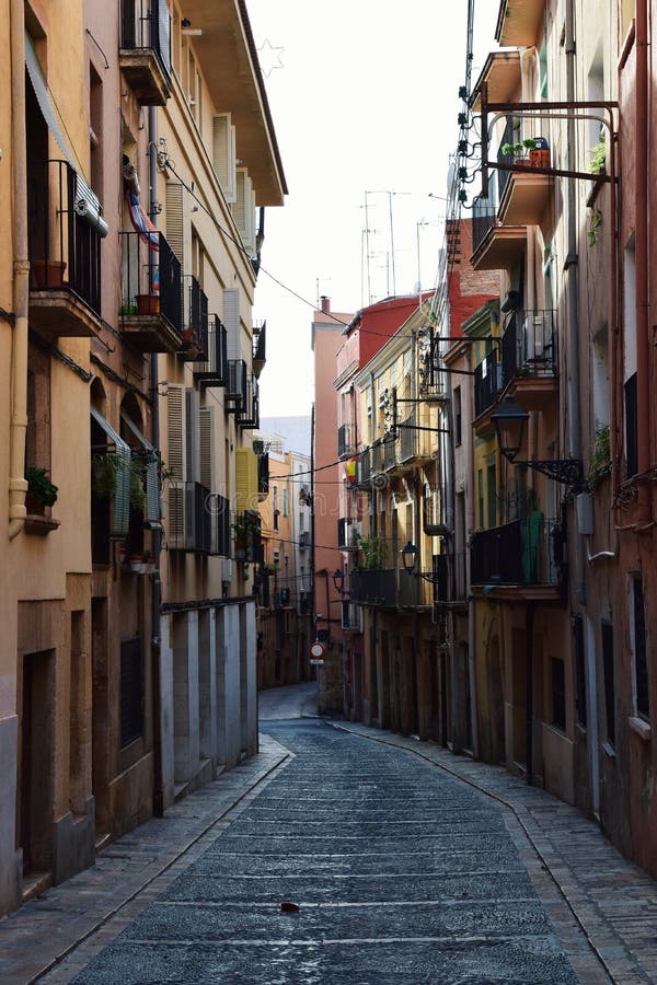 Tarragona street stock image. Image of catalonia, spain 107594251