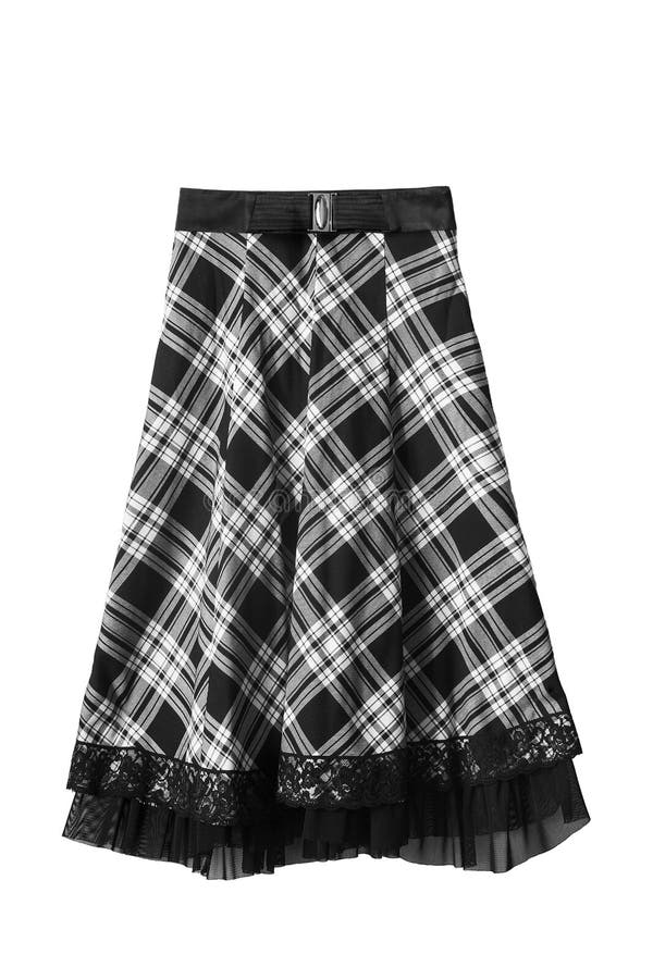 Tartan skirt isolated stock photo. Image of elegance - 113539072