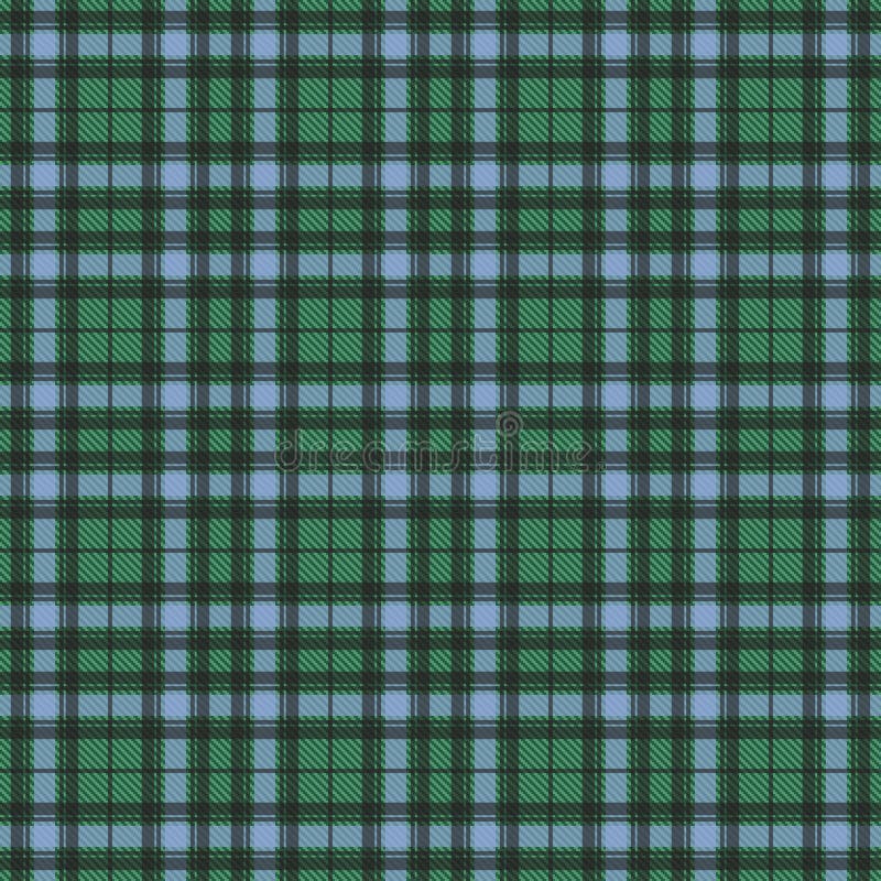 Tartan check plaid texture seamless pattern in yellow, blue and green. Vector illustration. Blue buffalo illustrations