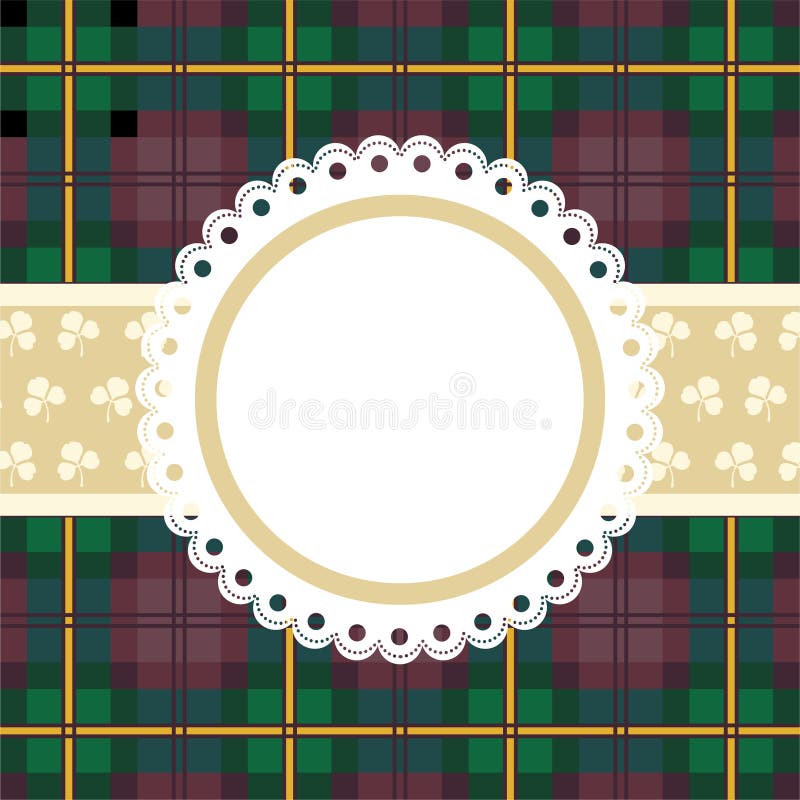 Tartan frame stock vector. Illustration of scroll, pattern 17649147