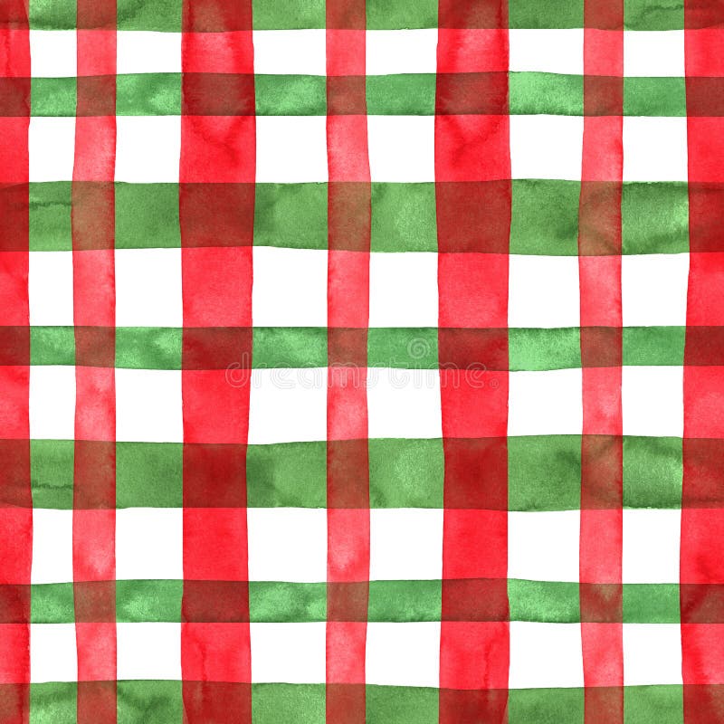 Tartan gładki wzór z paskami na białym tle Świąteczne i noworoczne wydruki w klasycznej czerwieni i ilustracji