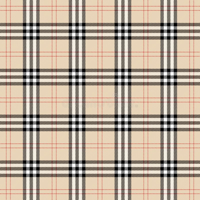 Tartan Plaid. Scottish Pattern in Black, Beige and White Cage Stock ...