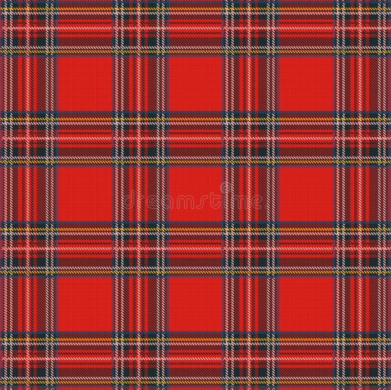 Tartan Plaid Vector Pattern Background with Fabric Texture royalty free illustration Tartan Plaid Vector Pattern Background with Fabric Texture royalty free illustration