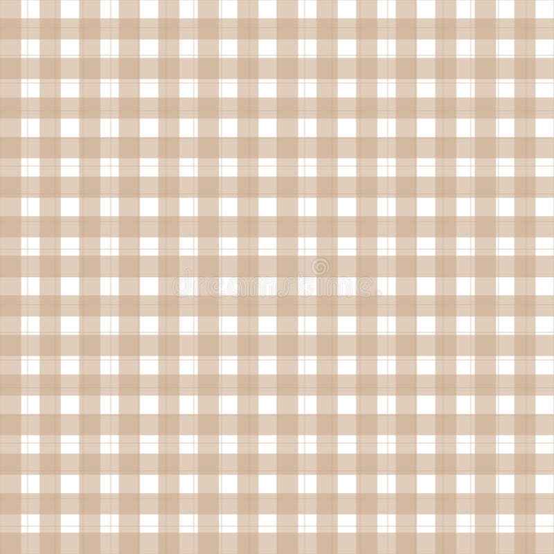 Tartan Seamless Pattern Plaid Vector with Pastel Brown and White Checkered  Background Stock Vector - Illustration of clothes, cloth: 232521170