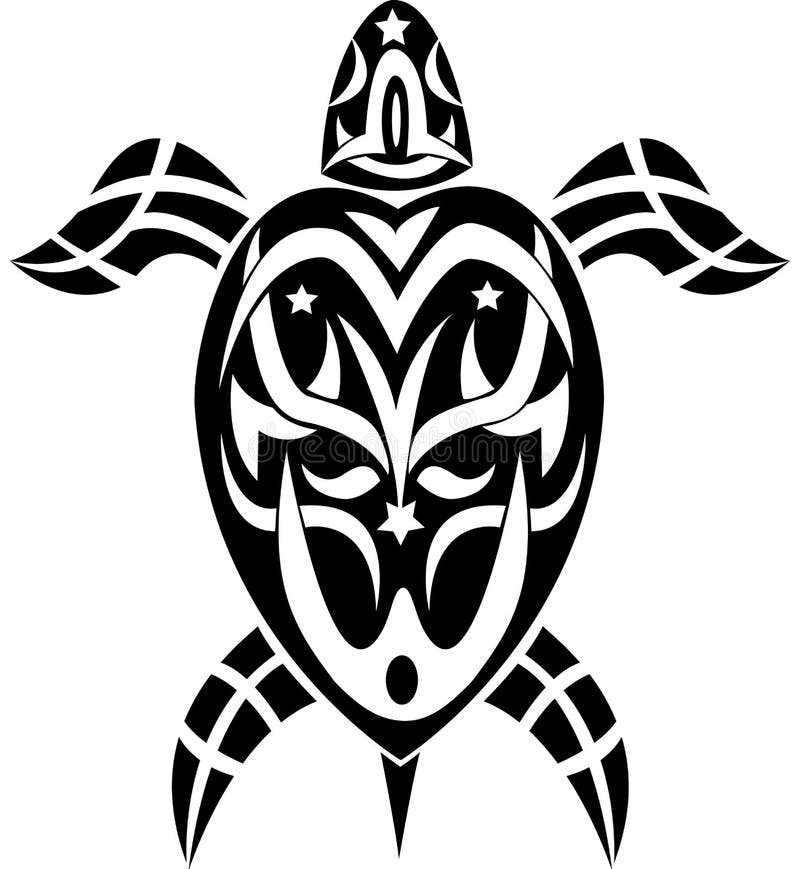 Tartaruga tribale del tatuaggio