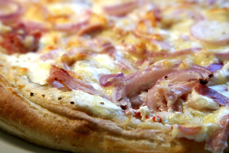 Tarte flambee close-up