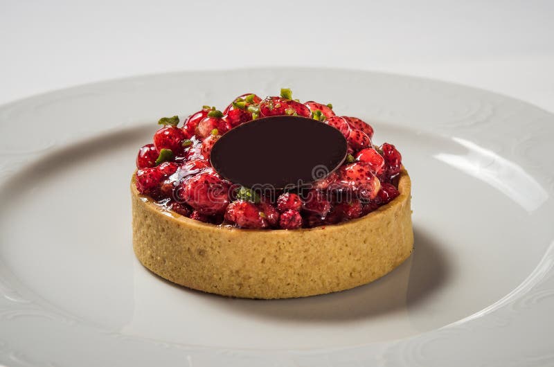 Tartelette avec des fraises photo stock Tartelette avec des fraises photo stock