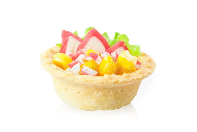 Tartlets with crab meat stock photo. Image of eating 51897676