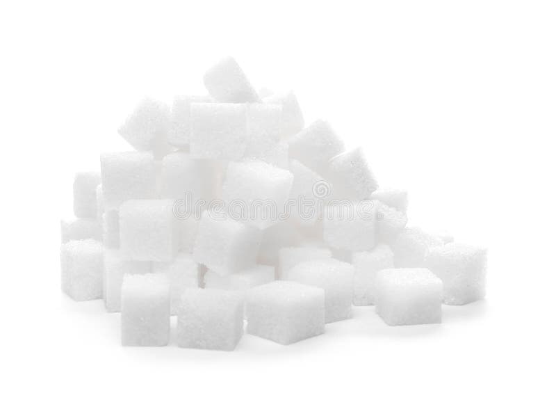 Tas des cubes en sucre raffiné photographie stock libre de droits Tas des cubes en sucre raffiné photographie stock libre de droits
