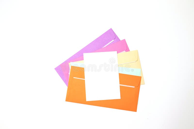 Enveloppe colorée - 3 photo stock. Image du lettre, correspondance - 2683486