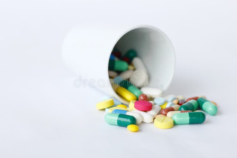 Tas des pilules de médecine images stock Tas des pilules de médecine images stock