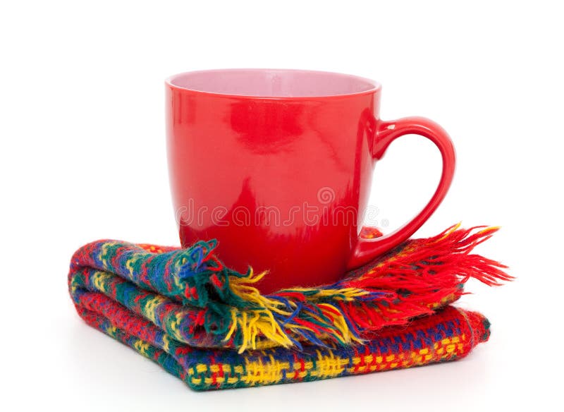 Tasse d'hiver de thé images libres de droits Tasse d'hiver de thé images libres de droits