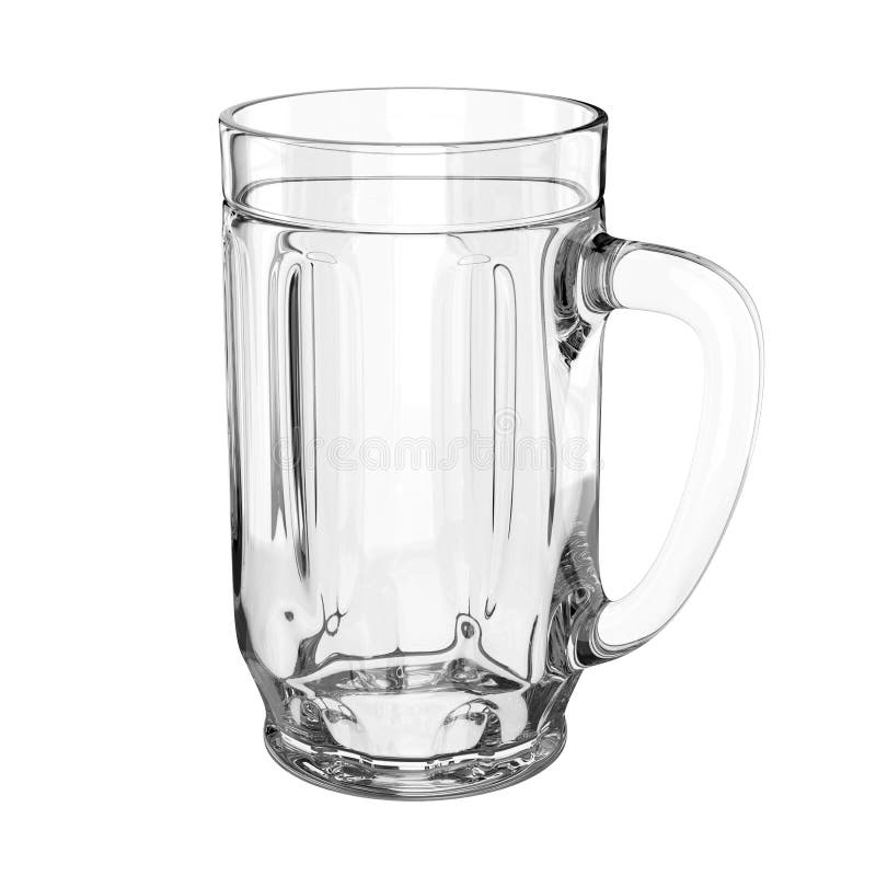 Tasse de bière vide illustration stock Tasse de bière vide illustration stock