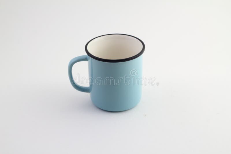 Tasse de café vide d'isolement sur le fond blanc photographie stock Tasse de café vide d'isolement sur le fond blanc photographie stock