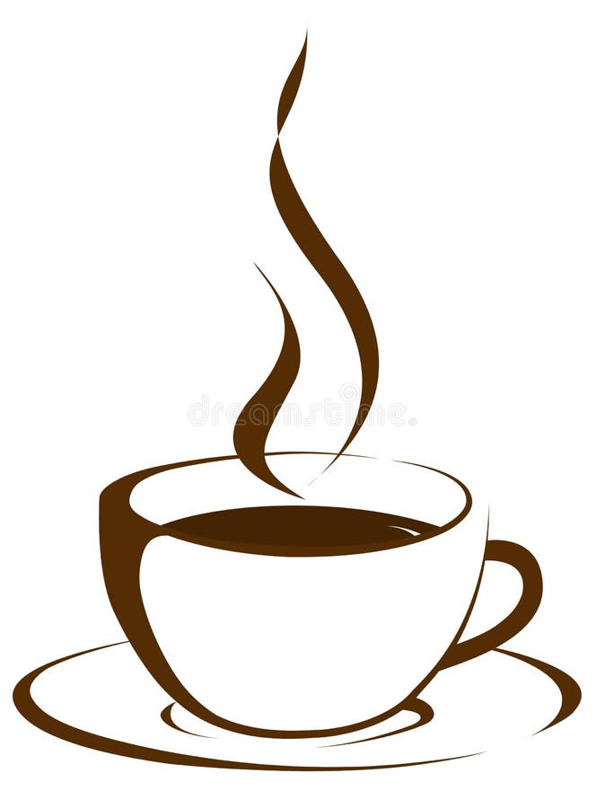Tasse Kaffee mit Dampf