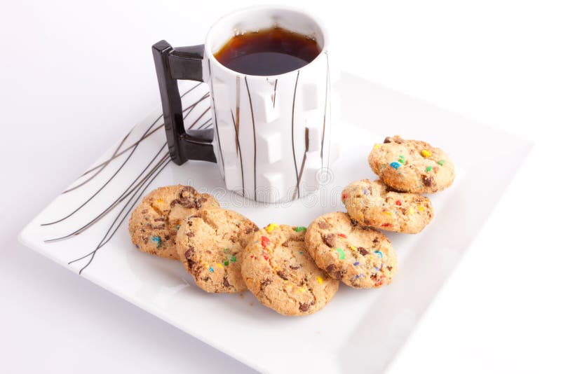 Tasse Tee mit Plätzchen lizenzfreies stockbild Tasse Tee mit Plätzchen lizenzfreies stockbild