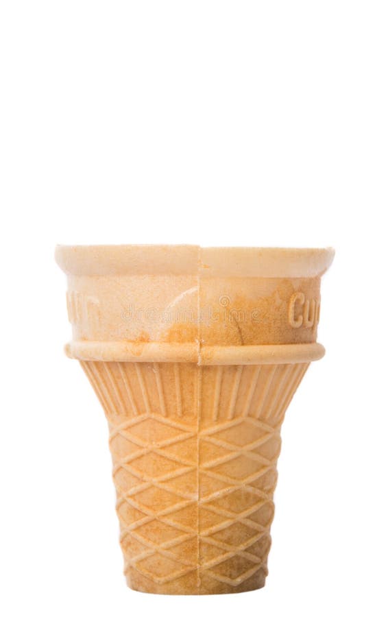 Tasse Vide I De De Crème Glacée Image stock Image du fond