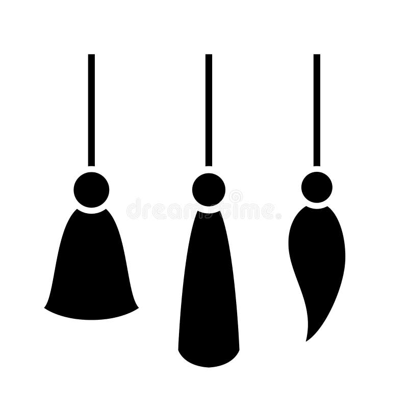 Tassel icon stock vector. Illustration of abstract, shape 122548521