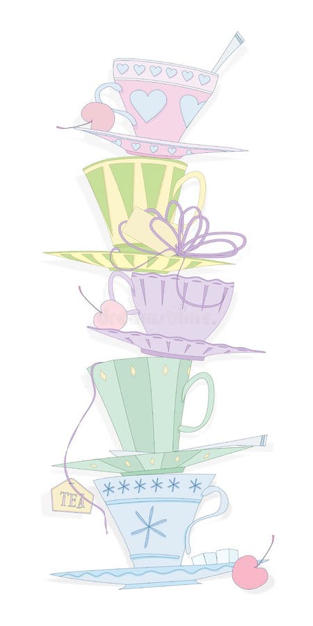 Carte Parlante D'invitation De Tasse De Café Illustration Stock