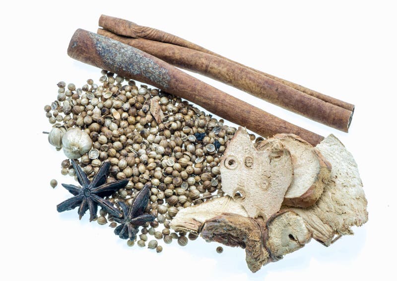 Taste of asia, Four kinds of Asian ingredients royalty free stock images