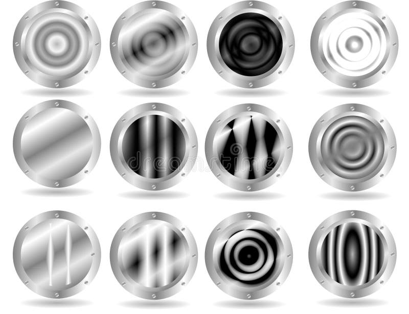 Tasti metallici di Web royalty illustrazione gratis Tasti metallici di Web royalty illustrazione gratis