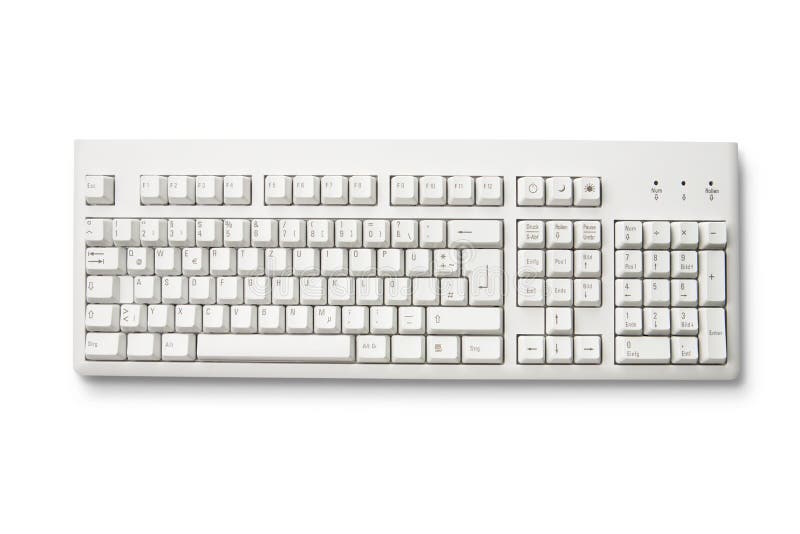 Computer keyboard isolated on white. Computer keyboard isolated on white