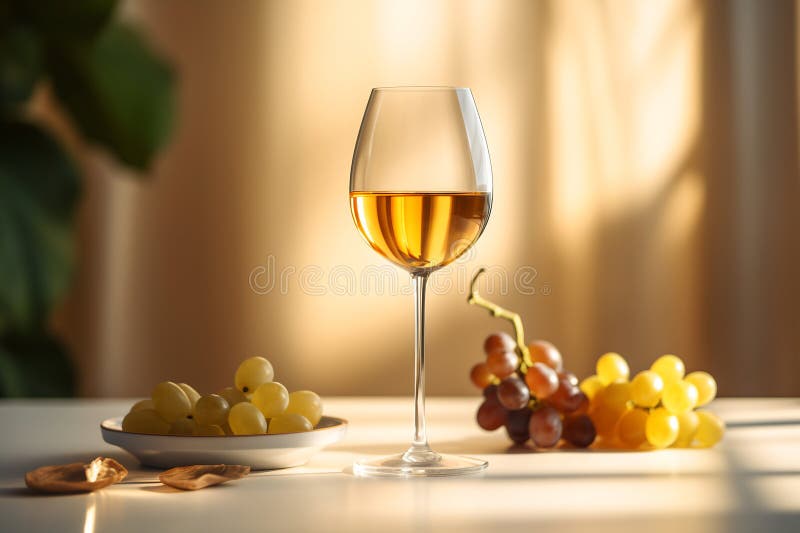 Tasting cheese dish on a plate. Food for wine and romantic date, cheese delicatessen with copy space. White wine. AI generated