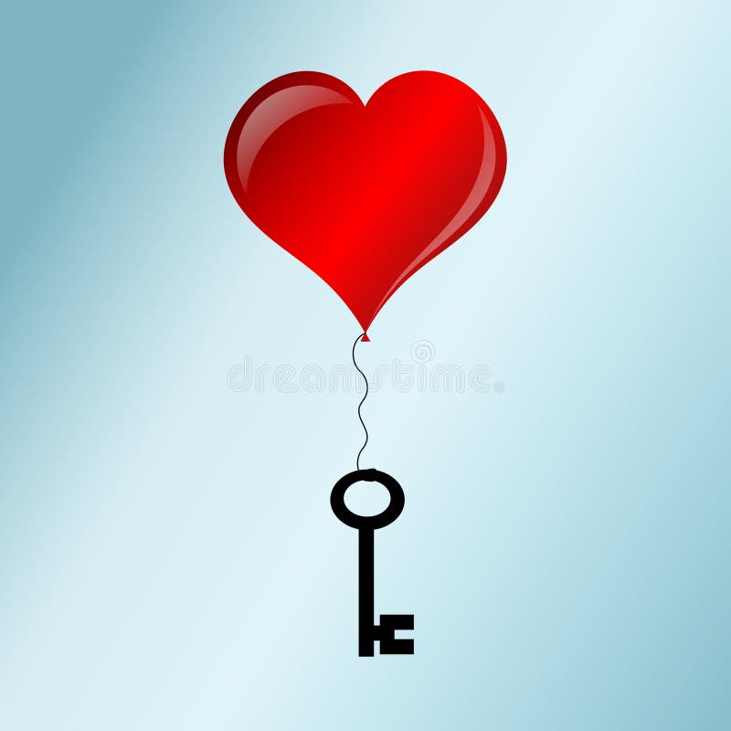 Tasto per amore royalty illustrazione gratis Tasto per amore royalty illustrazione gratis