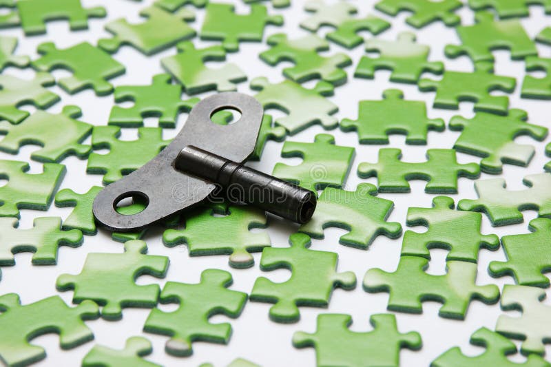 Tasto sul puzzle fotografie stock libere da diritti Tasto sul puzzle fotografie stock libere da diritti