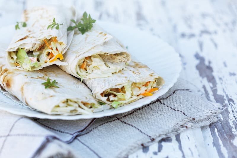 Tasty Appetizer in Pita Bread Stock Photo Image of lunch, pita 56924968