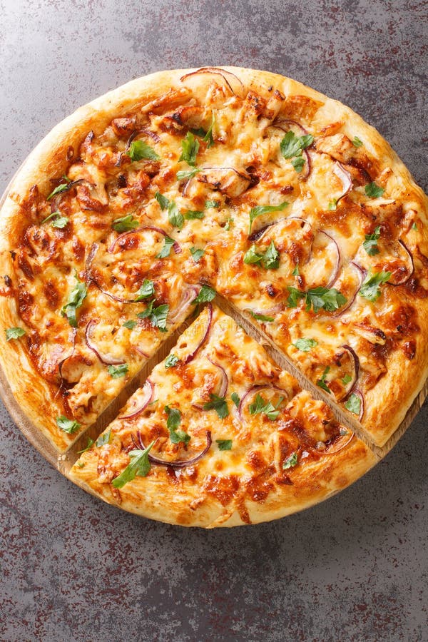 Bbq Chicken Pizza Stock Photo - Download Image Now - Pizza