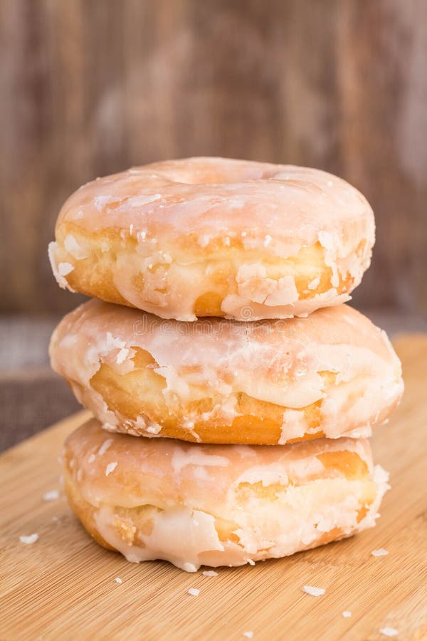 Tasty Breakfast Donuts in a Row Stock Image Image of dessert, sweet