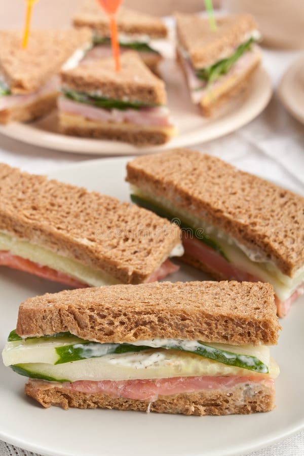 Tasty Crustless Sandwiches stock photo. Image of fancy 38308062