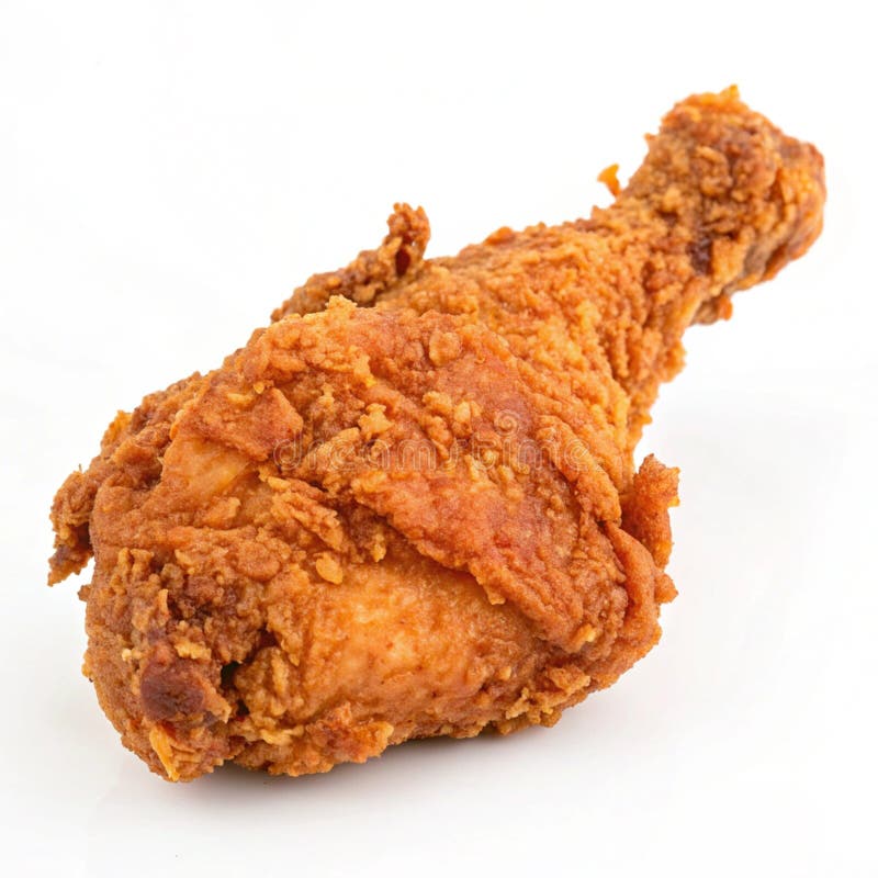 Tasty Fried Chicken isolerad på vit bakgrund vektor illustrationer