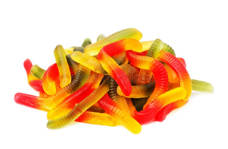 A Group Of Isolated Jelly Worms Stock Photo Image of stack, colorful