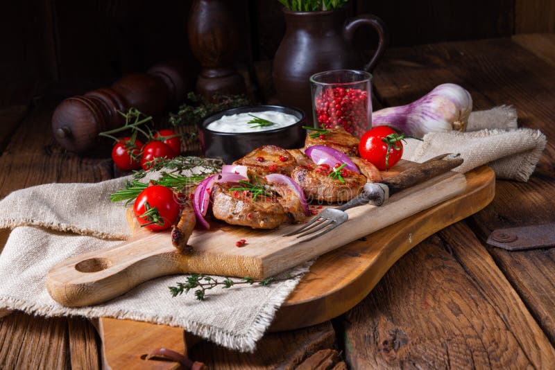 Tasty Lamb Chops with Mint and Rosemary Stock Image Image of healthy, cook 139372605