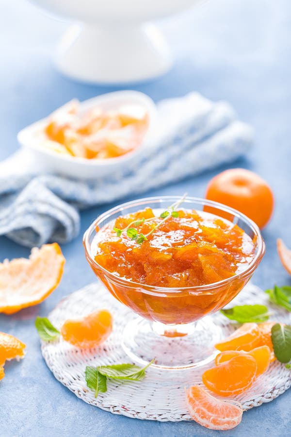 Tasty Mandarin Orange Jam. Tangerine Confiture, Marmelade. Stock Image ...