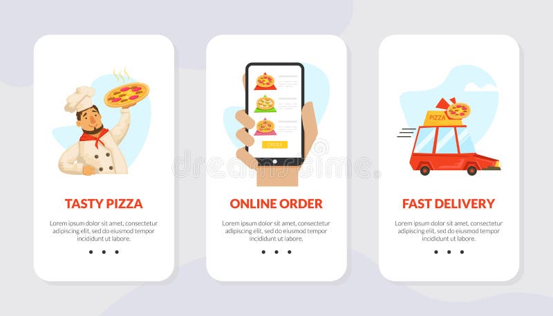 Italian Pizza Web Banner / Lading Page UI