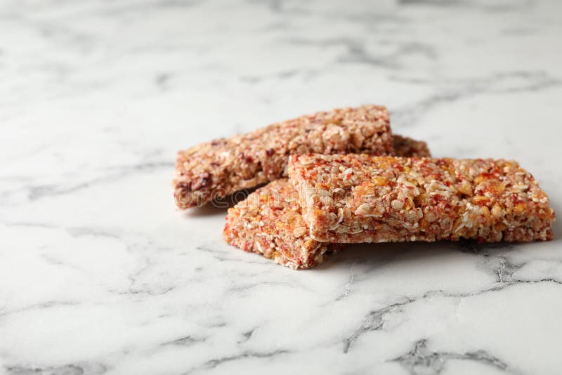 Tasty Protein Bars on Grey Table Stock Image Image of granola, grey