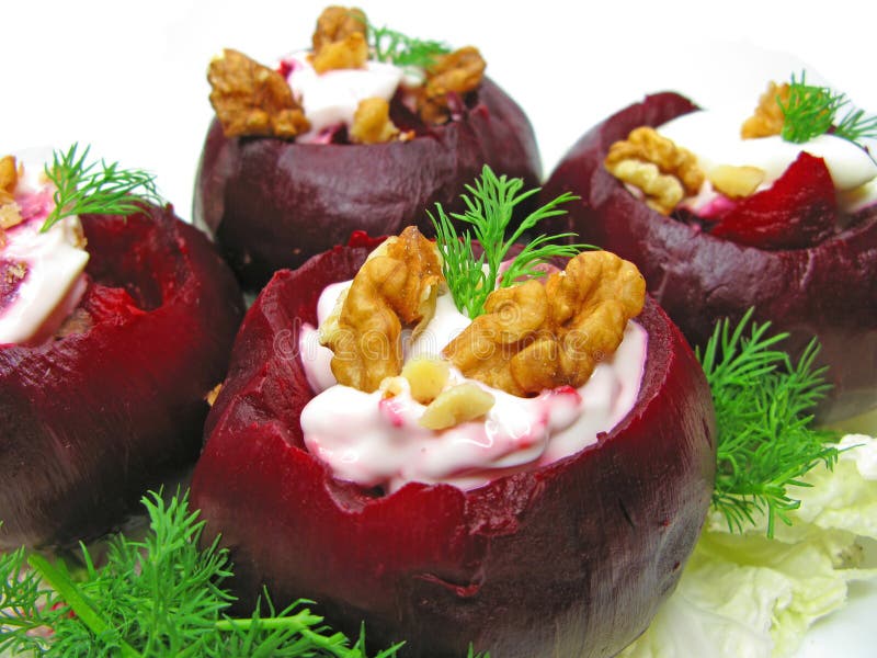 Tasty snack with beetroot