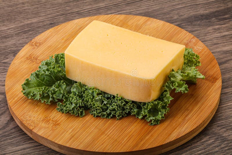 Tasty Yelloow Tilsiter Cheese Brick Stock Photo Image of swiss