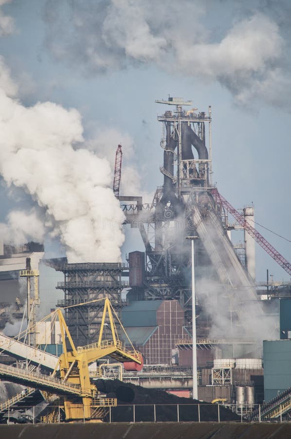 Steel Mill Of Tata Steel Unlimited In Ijmuiden The Netherlands High-Res  Stock Photo - Getty Images