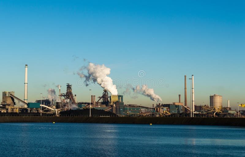 Steel Mill Of Tata Steel Unlimited In Ijmuiden The Netherlands High-Res  Stock Photo - Getty Images