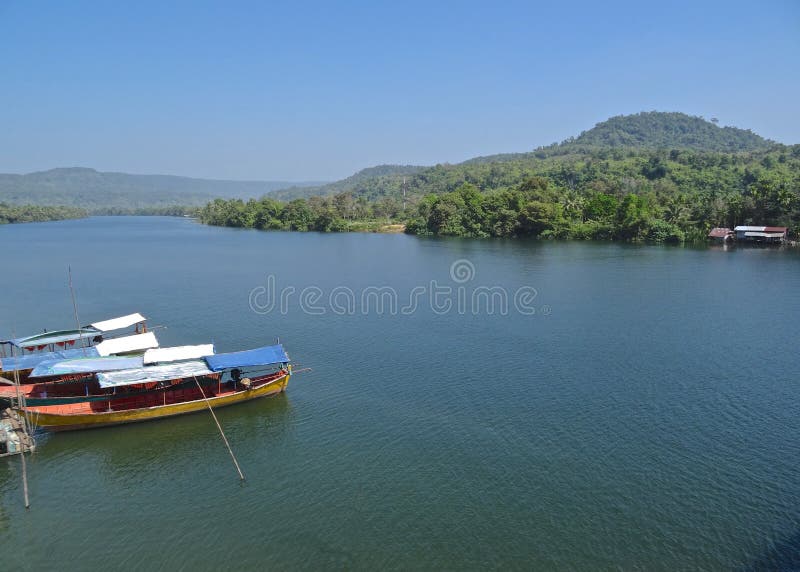 Tatai-Fluss, Koh Kong, Kambodscha lizenzfreies stockfoto Tatai-Fluss, Koh Kong, Kambodscha lizenzfreies stockfoto