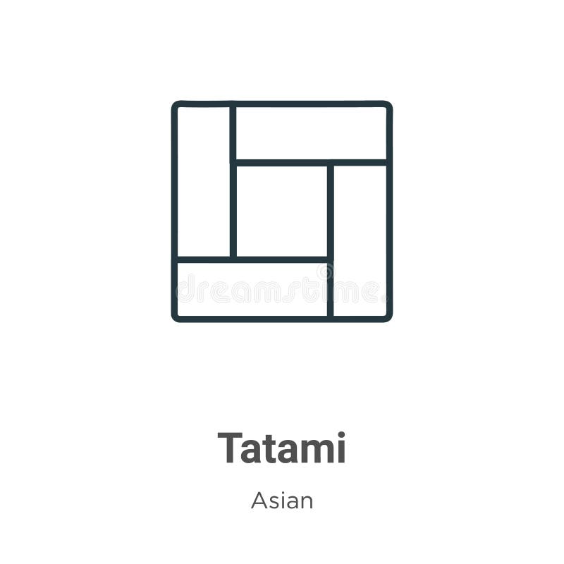 Tatami mat outline icon stock vector. Illustration of japan 120005495