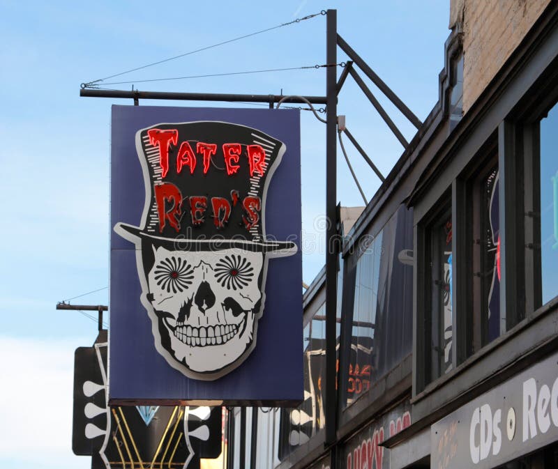 Tater Red's Blues Cafe, Beale Street Memphis, Tennessee. This Tater Red's Blues Cafe located on the World Famous Beale Street in Memphis, Tennessee royalty free stock photo Tater Red's Blues Cafe, Beale Street Memphis, Tennessee. This Tater Red's Blues Cafe located on the World Famous Beale Street in Memphis, Tennessee royalty free stock photo
