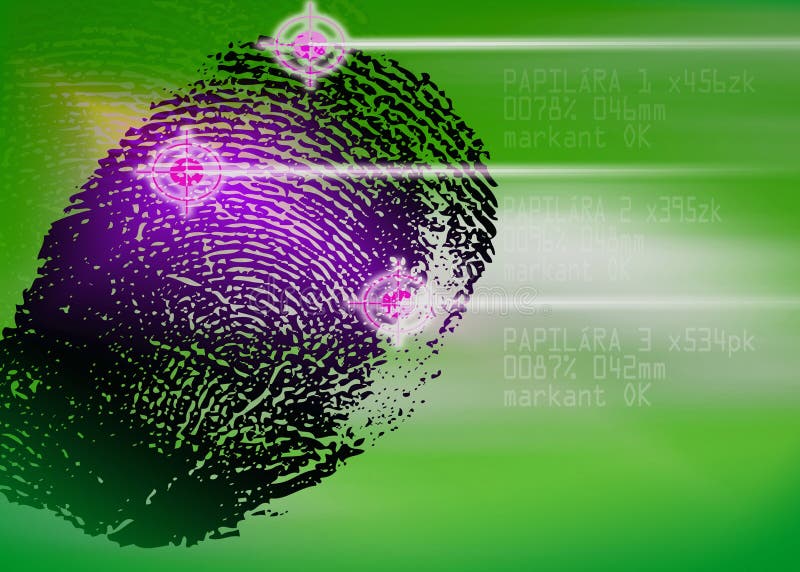 Tatort - biometrischer Sicherheits-Scanner - Identifizierung lizenzfreies stockfoto Tatort - biometrischer Sicherheits-Scanner - Identifizierung lizenzfreies stockfoto