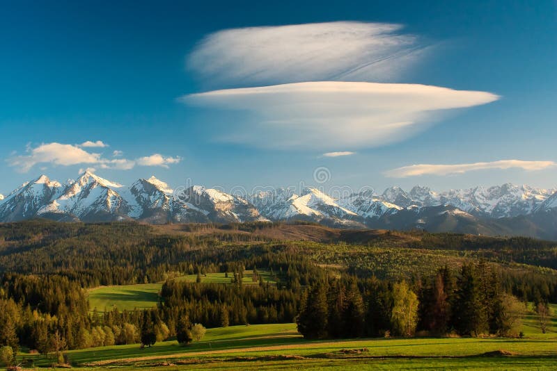 Tatra Gebirgspanorama stockfoto Tatra Gebirgspanorama stockfoto